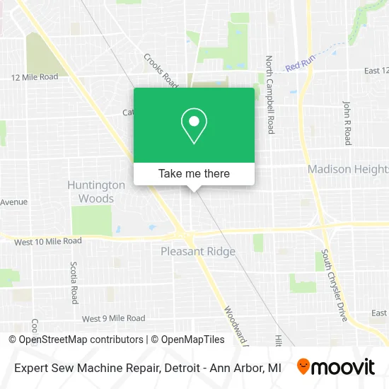 Expert Sew Machine Repair map