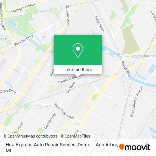 Hna Express Auto Repair Service map