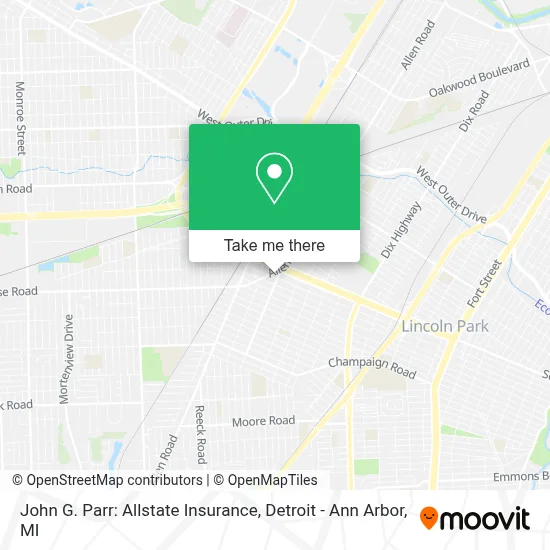 John G. Parr: Allstate Insurance map