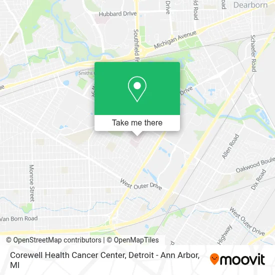 Corewell Health Cancer Center map