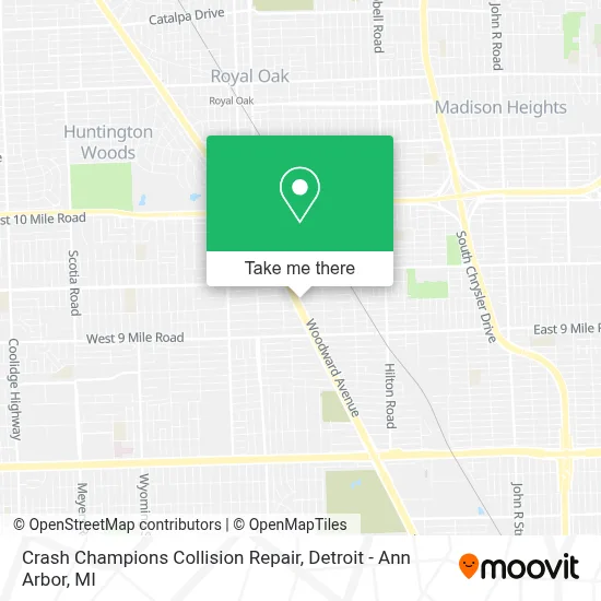 Crash Champions Collision Repair map