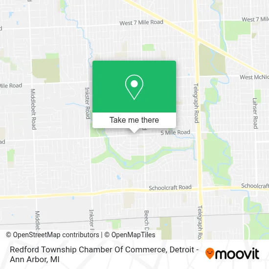 Redford Township Chamber Of Commerce map