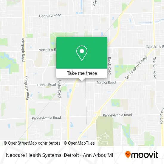 Neocare Health Systems map