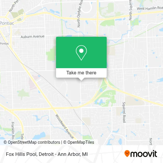 Fox Hills Pool map