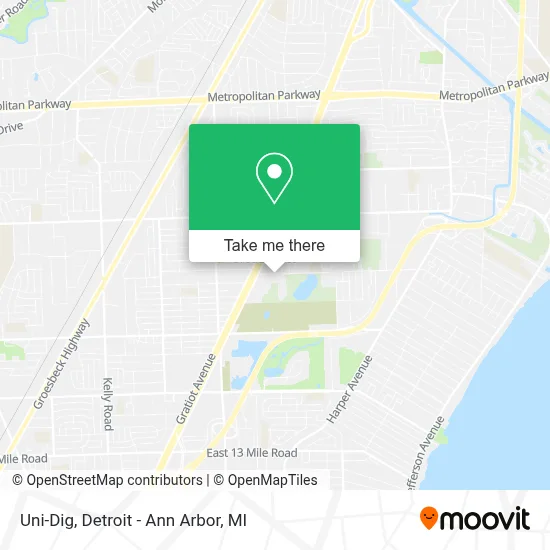 Uni-Dig map