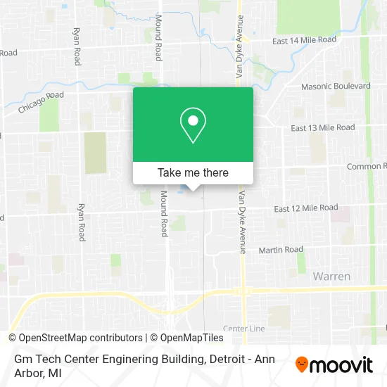 Gm Tech Center Enginering Building map