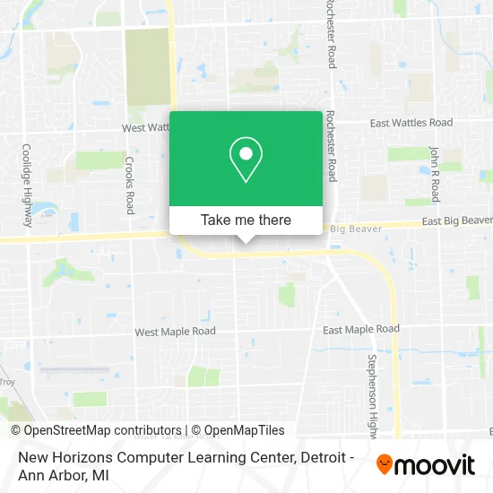 New Horizons Computer Learning Center map