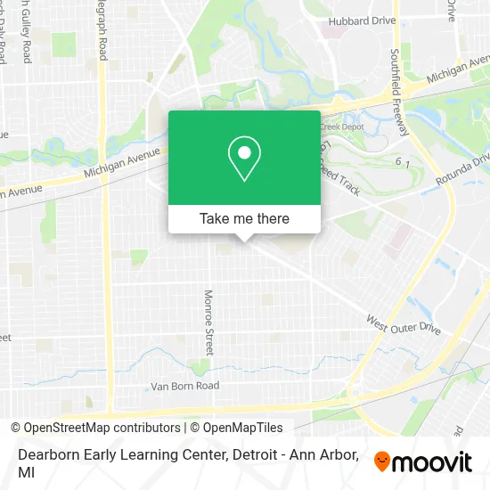 Dearborn Early Learning Center map