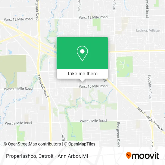 Properlashco map