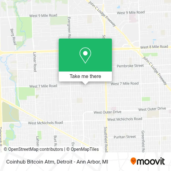 Coinhub Bitcoin Atm map