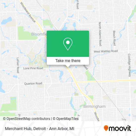 Merchant Hub map
