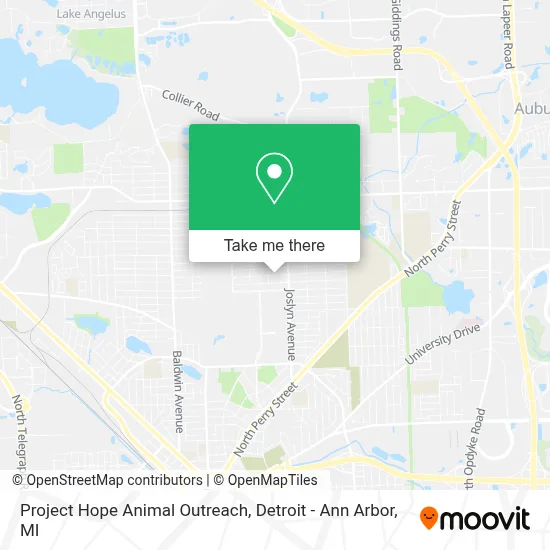 Project Hope Animal Outreach map