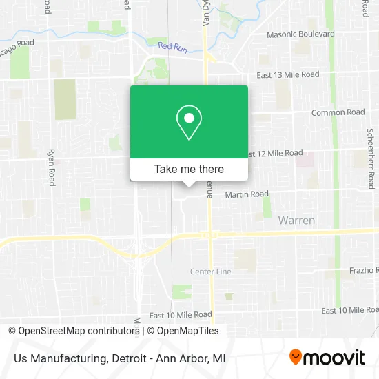 Us Manufacturing map