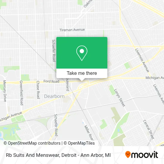 Rb Suits And Menswear map