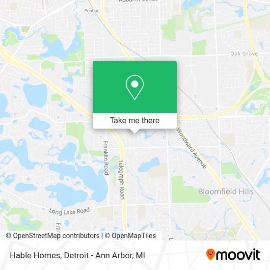 Hable Homes map