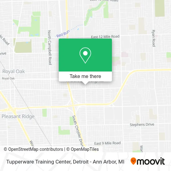 Tupperware Training Center map