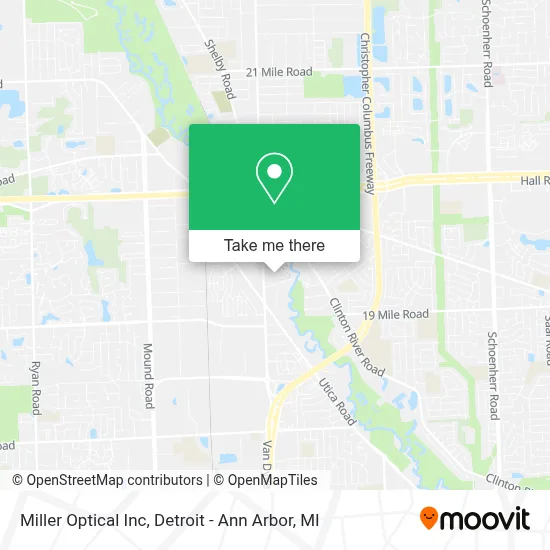 Miller Optical Inc map