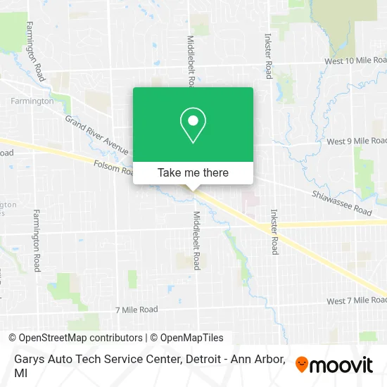 Garys Auto Tech Service Center map