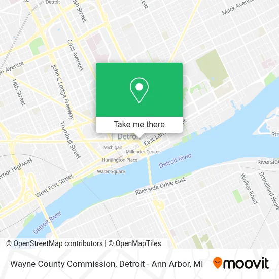 Wayne County Commission map