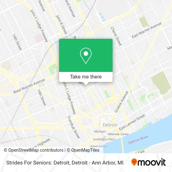 Strides For Seniors: Detroit map