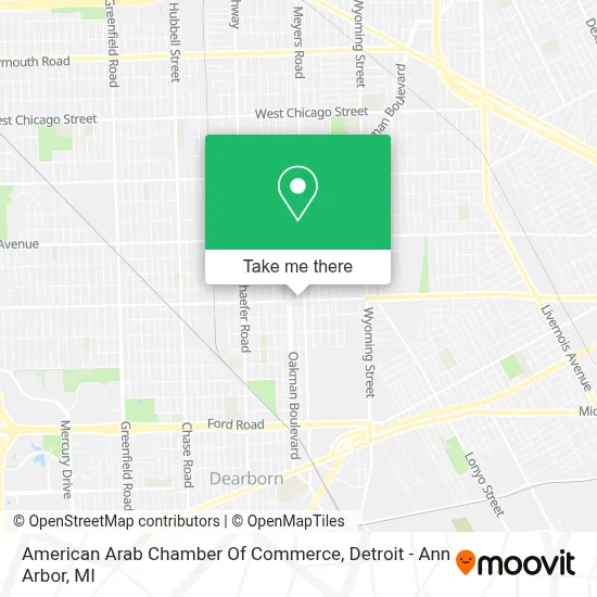 American Arab Chamber Of Commerce map