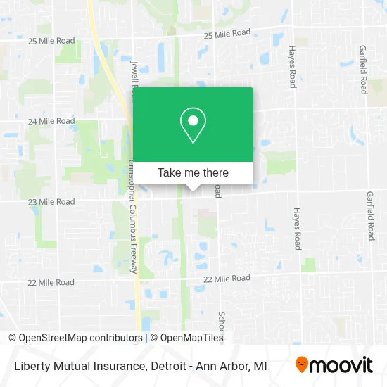 Liberty Mutual Insurance map