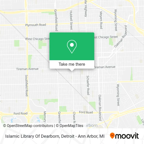 Islamic Library Of Dearborn map