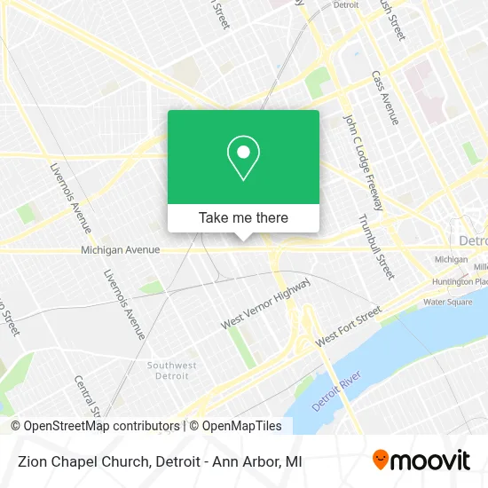 Zion Chapel Church map