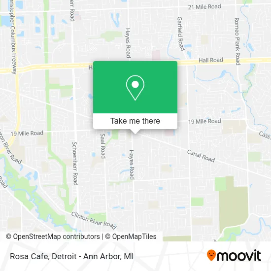 Rosa Cafe map