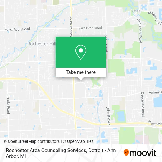 Rochester Area Counseling Services map