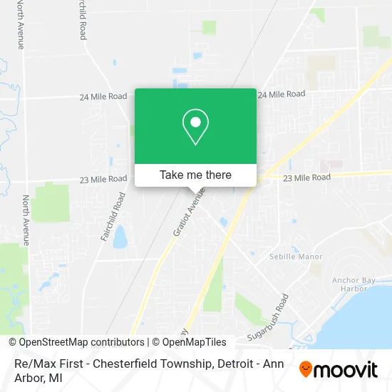 Re / Max First - Chesterfield Township map