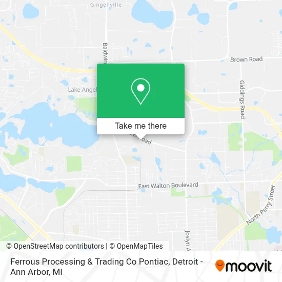 Ferrous Processing & Trading Co Pontiac map