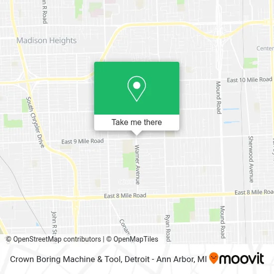 Crown Boring Machine & Tool map