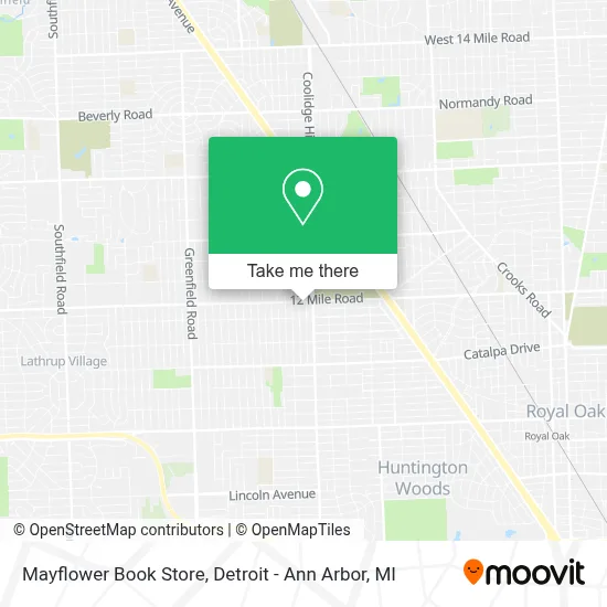 Mayflower Book Store map