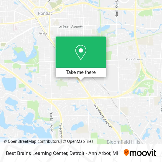 Best Brains Learning Center map