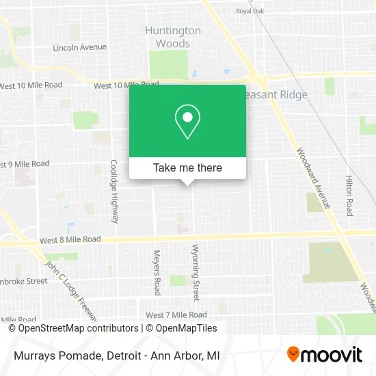 Murrays Pomade map