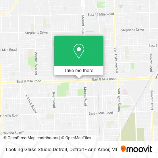 Looking Glass Studio Detroit map
