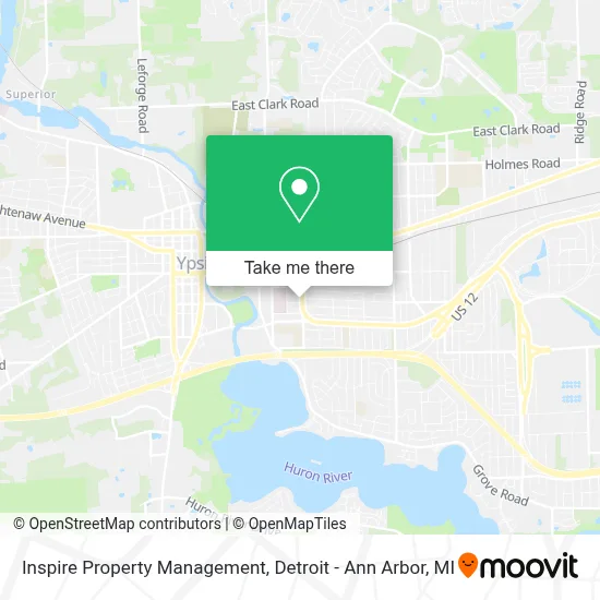 Inspire Property Management map