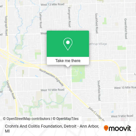 Crohn's And Colitis Foundation map