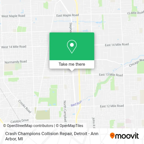 Crash Champions Collision Repair map