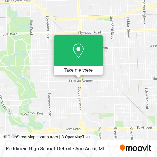 Ruddiman High School map
