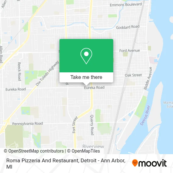 Roma Pizzeria And Restaurant map