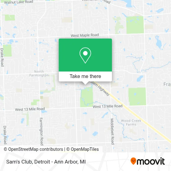 Sam's Club map