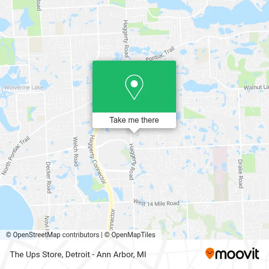 The Ups Store map