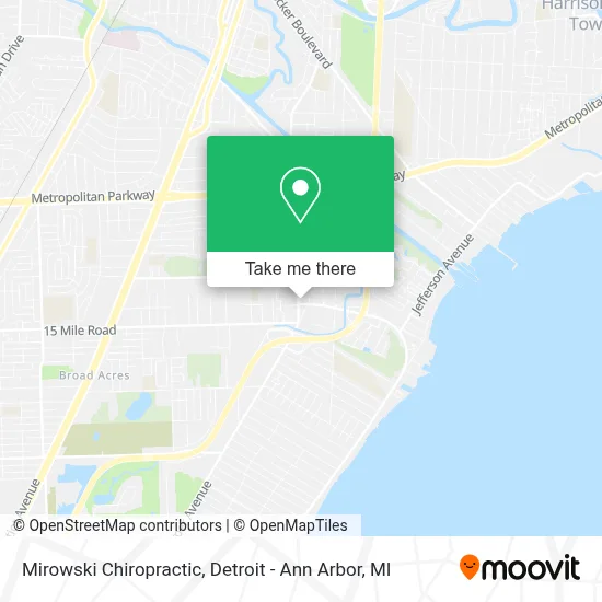 Mirowski Chiropractic map