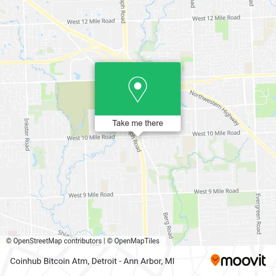 Coinhub Bitcoin Atm map