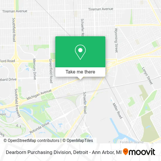 Dearborn Purchasing Division map
