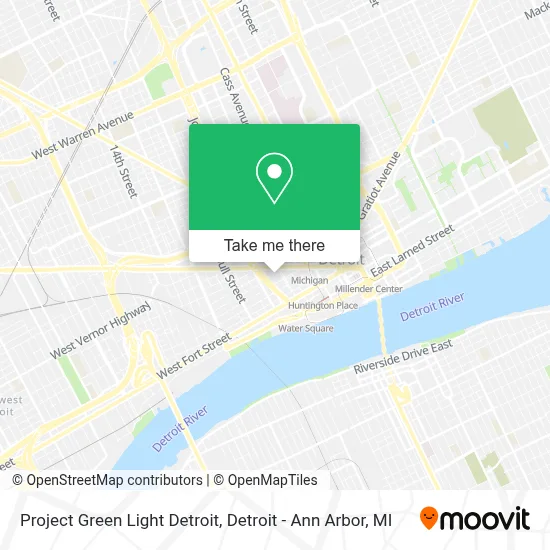 Project Green Light Detroit map