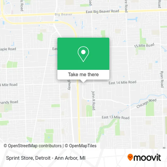 Sprint Store map