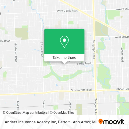 Anders Insurance Agency Inc map